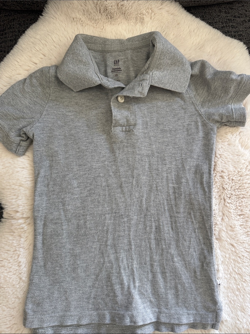 GAP XS Light Gray Boys' Polo Shirt